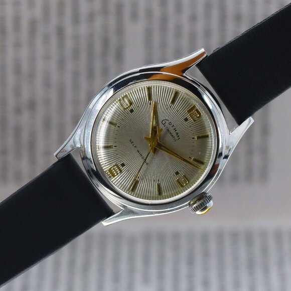 Gotham Gothamtic Vintage 31.5mm Circa 1950s, Silver Radial Dial ,Stainless Steel - Picture 11 of 13